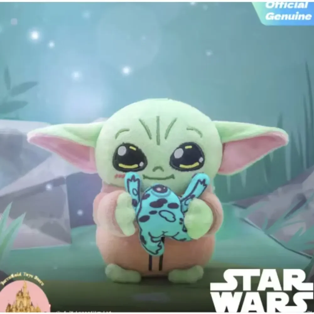 Disney x Star Wars x Cosbi Mandalorian & Grogu Plush Keychain/Charm, Froggy, New